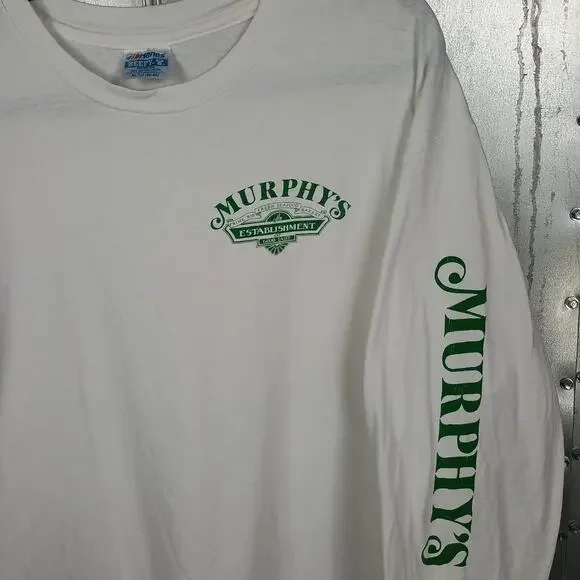 Murphys Pub Arizona Vintage 90s Long Sleeve Cartoon Shirt XL Funny Animal Bar - Picture 5 of 6